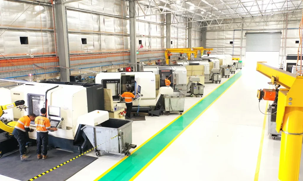 MASPRO CNC machining facility producing precision-engineered mining components at scale in Australia