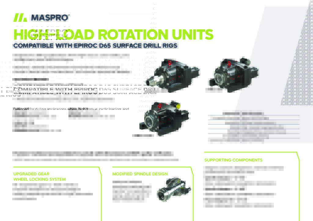 High-Load Rotation Units